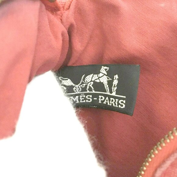 898175BQ (L1) Hermes Clutch Bag Red Canvas - Picture 8 of 9